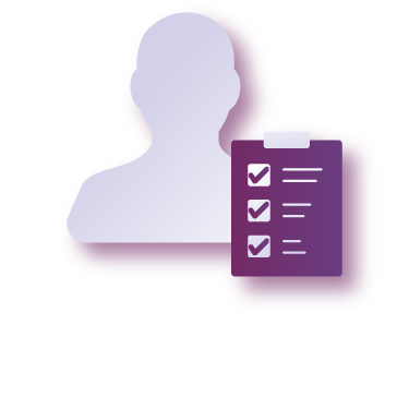 Person and checklist icon