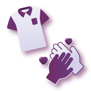 T-shirt and care partner icon