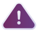 Icono de triángulo con signo de exclamación en su interior