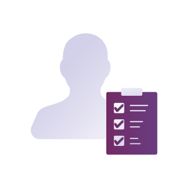 Person and checklist icon