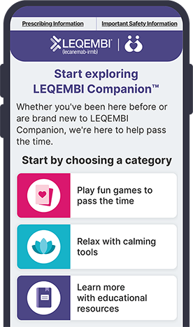 Discover LEQEMBI Companion™