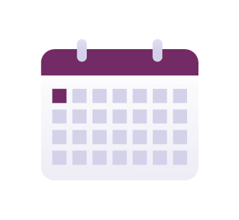Icono de calendario mensual (una vez cada 4 semanas)