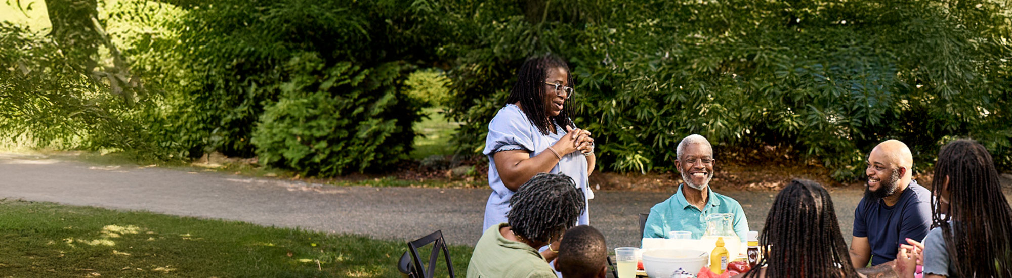 Bob and his family at a get-together