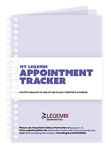 My LEQEMBI® (lecanemab-irmb) Appointment Tracker