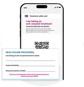 Treatment wallet card 