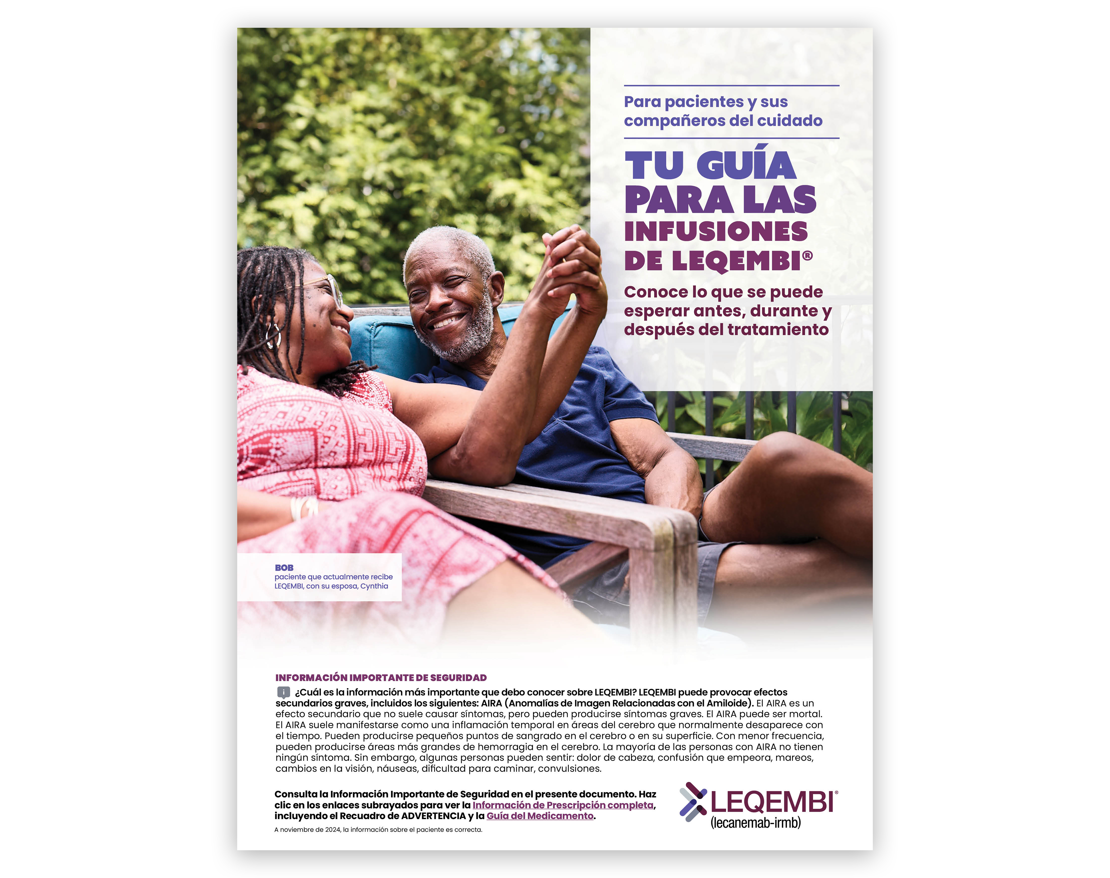 Guía sobre infusiones de LEQEMBI® (lecanemab-irmb)