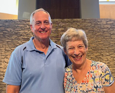 Doyle, a patient living with early Alzheimer's, and his wife, Starr
